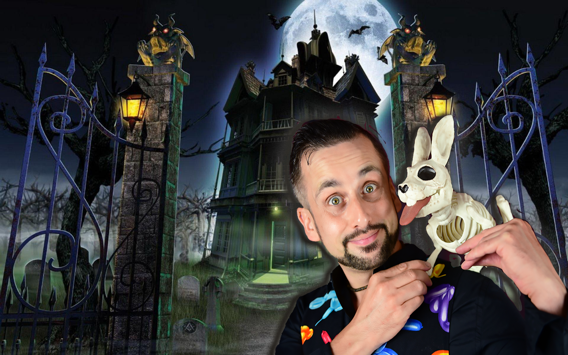 Halloween party show with comedy magic and games for children